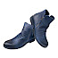 Artiker 59C2613 Damen-Boots in Dunkelblau aus weichem Leder mit geraffter Optik, seitlichen Reißverschlüssen, flacher Sohle und rundlicher Vorderpartie – bequeme blaue Leder-Boots bei kassedy.de, fallen eine Nummer größer aus.