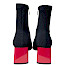 Artiker 59C0301 Damen-Stiefelette in Schwarz mit elastischem geripptem Textilschaft, rotem 6-cm-Blockabsatz, rotem Sohlenrand und rückseitigem Reißverschluss – außergewöhnliche schwarz-rote Stiefelette bei kassedy.de. Artiker 59C0301 Damen-Stiefelette in Schwarz mit elastischem geripptem Textilschaft, rotem 6-cm-Blockabsatz, rotem Sohlenrand und rückseitigem Reißverschluss – außergewöhnliche schwarz-rote Stiefelette bei kassedy.de.