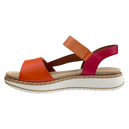 Remonte D3J50-38 Sandale rot gelb orange – farbenfrohe Damen Ledersandale mit austauschbarer Einlegesohle und Klettverschluss | Sommerlich & bequem bei kassedy.de ☀️ Remonte D3J50-38 Sandale rot gelb orange – farbenfrohe Damen Ledersandale mit austauschbarer Einlegesohle und Klettverschluss | Sommerlich & bequem bei kassedy.de ☀️