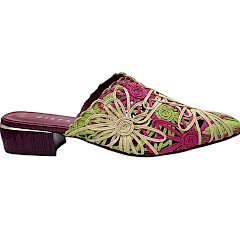 Hispanitas AZUCENA-V2 GARDEN-V26-MULTI YELLOW Pantolette – extravagante Damenpantolette aus Leder mit floralem Design in Gelb Pink Creme | Jetzt entdecken bei kassedy.de ?