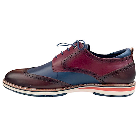 Pikolinos M1T-4191C1 Herren-Schnürschuh in Olmo mit dunkelblauen, bordeauxroten und braunen Lederpartien sowie klassischen Brogue-Verzierungen. Bequemer, leichter Herren-Lederschuh mit... Pikolinos M1T-4191C1 Herren-Schnürschuh in Olmo mit dunkelblauen, bordeauxroten und braunen Lederpartien sowie klassischen Brogue-Verzierungen. Bequemer, leichter Herren-Lederschuh mit...