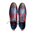 Pikolinos M1T-4191C1 Herren-Schnürschuh in Olmo mit dunkelblauen, bordeauxroten und braunen Lederpartien sowie klassischen Brogue-Verzierungen. Bequemer, leichter Herren-Lederschuh mit herausnehmbarer Einlegesohle und normaler Passform – erhältlich bei Kassedy.de in Oldenburg.