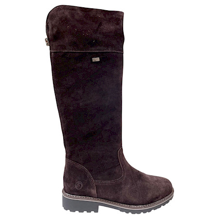 remonte R6581-25 Damen-Hochschaftstiefel in Braun aus echtem Rauleder mit remonteTEX, warmem Veloursfutter, Komfortweite G, flexiblem Vario-Schaft, Reißverschluss und herausnehmbarer Einlegesohle... remonte R6581-25 Damen-Hochschaftstiefel in Braun aus echtem Rauleder mit remonteTEX, warmem Veloursfutter, Komfortweite G, flexiblem Vario-Schaft, Reißverschluss und herausnehmbarer Einlegesohle...