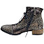 Maciejka 7617-02 Damen-Stiefelette in Bronze Multi aus echtem Leder mit außergewöhnlicher Musterung, Schnürung und seitlichem Reißverschluss. Maciejka 7617-02 Damen-Stiefelette in Bronze Multi aus echtem Leder mit außergewöhnlicher Musterung, Schnürung und seitlichem Reißverschluss.