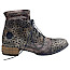 Maciejka 7617-02 Damen-Stiefelette in Bronze Multi aus echtem Leder mit außergewöhnlicher Musterung, Schnürung und seitlichem Reißverschluss. Maciejka 7617-02 Damen-Stiefelette in Bronze Multi aus echtem Leder mit außergewöhnlicher Musterung, Schnürung und seitlichem Reißverschluss.