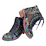 Maciejka 7684-01 Damen-Stiefelette in Navy Multi mit buntem Muster, farbigen Ziernähten, Schnürung, Reißverschluss und 2 cm Sohle. Maciejka 7684-01 Damen-Stiefelette in Navy Multi mit buntem Muster, farbigen Ziernähten, Schnürung, Reißverschluss und 2 cm Sohle.