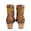 Maciejka 7688-29 Damen-Stiefelette aus Echtleder in Braun, Cognac und Gold mit floraler Musterung, Schnürung, Reißverschluss und Absatz. Maciejka 7688-29 Damen-Stiefelette aus Echtleder in Braun, Cognac und Gold mit floraler Musterung, Schnürung, Reißverschluss und Absatz.
