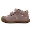 Naturino Cocoon 2020279 01 0M01 Lauflernschuh in Rosé aus weichem Veloursleder mit kleinen Blumenstickereien, zwei Klettverschlüssen und schützender Gummisohle für die ersten Schritte – Kinderschuhe bei kassedy.de.