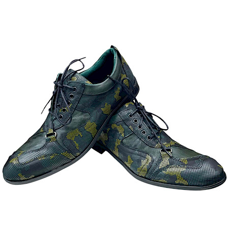 Kristofer 1401 Herren Schnürer Olive Camouflage – exklusiver Vollleder-Schnürschuh aus butterweichem Echtleder mit außergewöhnlichem Camouflage-Design | Komfortabel und hochwertig bei... Kristofer 1401 Herren Schnürer Olive Camouflage – exklusiver Vollleder-Schnürschuh aus butterweichem Echtleder mit außergewöhnlichem Camouflage-Design | Komfortabel und hochwertig bei...