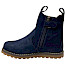 Lotta & Emil Chelsea Boot Winter in Blau mit buntem Sterneinsatz, warmer Fütterung, herausnehmbarer Innensohle und profilierter Laufsohle für Kinder.
