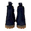 Lotta & Emil Chelsea Boot Winter in Blau mit buntem Sterneinsatz, warmer Fütterung, herausnehmbarer Innensohle und profilierter Laufsohle für Kinder.