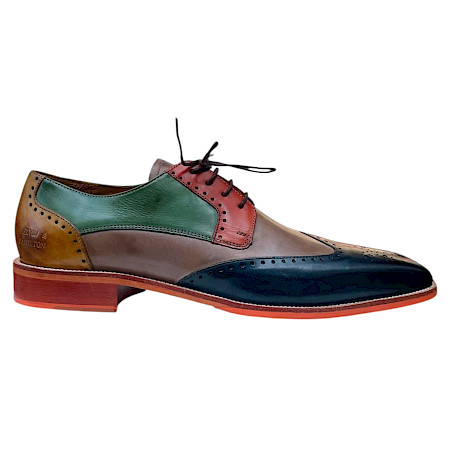 Melvin & Hamilton Jeff 14 Herrenschnürschuh in Blau Multi aus pflanzlich gegerbtem Leder. Eleganter Businessschuh mit mehrfarbigem Design in Dunkelblau, Taupe, Grün und Cognac, hochwertigem... Melvin & Hamilton Jeff 14 Herrenschnürschuh in Blau Multi aus pflanzlich gegerbtem Leder. Eleganter Businessschuh mit mehrfarbigem Design in Dunkelblau, Taupe, Grün und Cognac, hochwertigem...