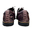 Kristofer 1412 Herren-Schnürschuh in Lila und Bordeaux mit markanter Reptil-Optik, unterschiedlichen Lederstrukturen und eleganter Linienführung – extravaganter Herrenschuh bei kassedy.de.