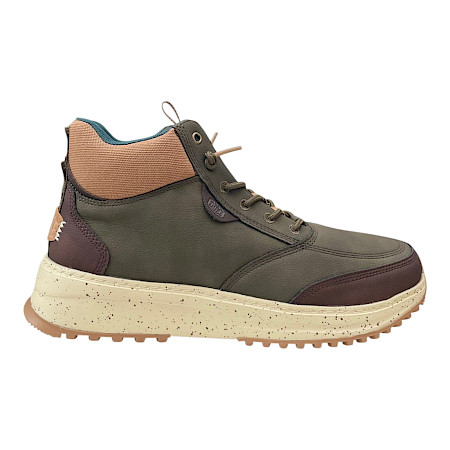 HEYDUDE Flint Boot Classic in Dark Olive/Multi, leichter Herren-Boot in Olivgrün und Braun mit elastischer Schnürung, herausnehmbarer Einlegesohle und leichter Laufsohle – erhältlich bei... HEYDUDE Flint Boot Classic in Dark Olive/Multi, leichter Herren-Boot in Olivgrün und Braun mit elastischer Schnürung, herausnehmbarer Einlegesohle und leichter Laufsohle – erhältlich bei...