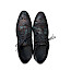 Kristofer 1412 Herren-Schnürschuh in Schwarz mit dunkler Camouflage-Optik in Grün, Petrol und Braun, schwarzen Lederdetails und eleganter Silhouette – außergewöhnlicher Herrenschuh bei kassedy.de.