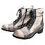 Charme Etnic 62 Damen-Stiefelette aus Echtleder in Creme, Beige und Taupe mit Schnürung, seitlichem Reißverschluss, Fütterung und kleinem Absatz. Charme Etnic 62 Damen-Stiefelette aus Echtleder in Creme, Beige und Taupe mit Schnürung, seitlichem Reißverschluss, Fütterung und kleinem Absatz.