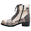 Charme Etnic 62 Damen-Stiefelette aus Echtleder in Creme, Beige und Taupe mit Schnürung, seitlichem Reißverschluss, Fütterung und kleinem Absatz. Charme Etnic 62 Damen-Stiefelette aus Echtleder in Creme, Beige und Taupe mit Schnürung, seitlichem Reißverschluss, Fütterung und kleinem Absatz.